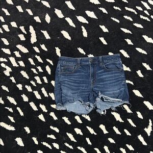 American Eagle Outfitters Distressed Blue Jean Shorts